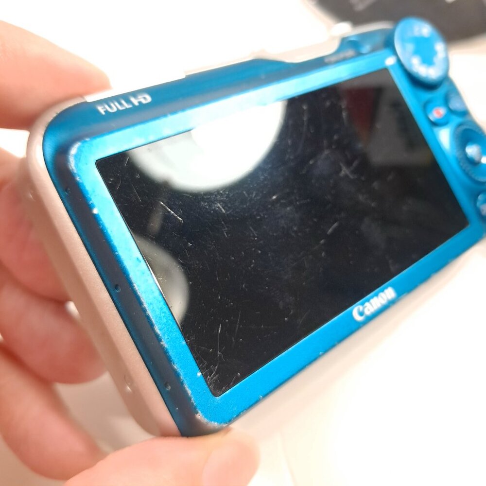 Canon Powershot SX230 HS blue digital camera point & shoot 12.1MP 14x Zoom WORKS - Picture 5 of 16